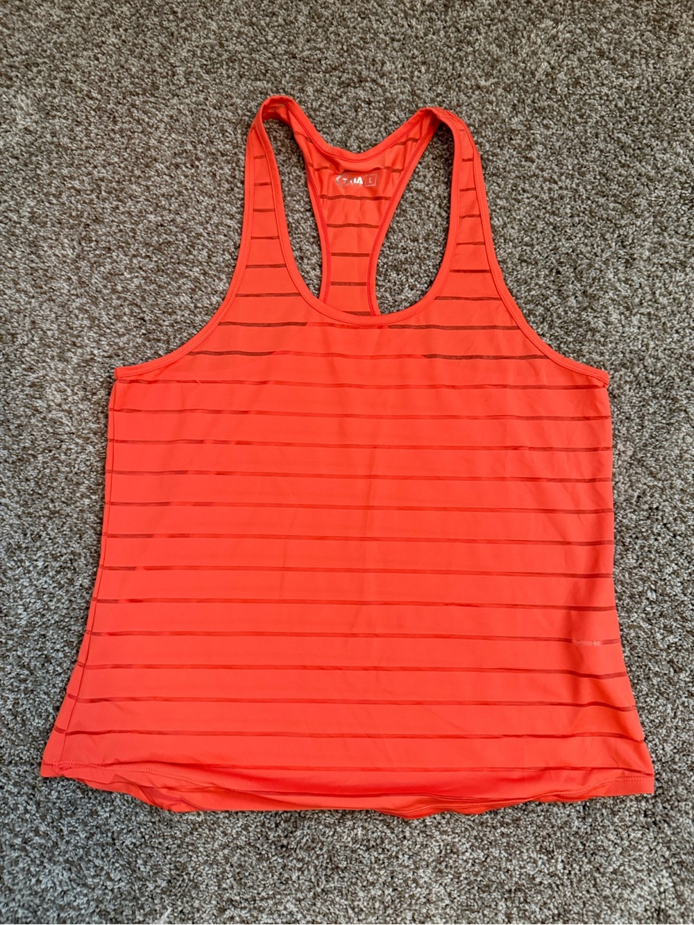 ZYIA Coral Striped Racerback Tank
